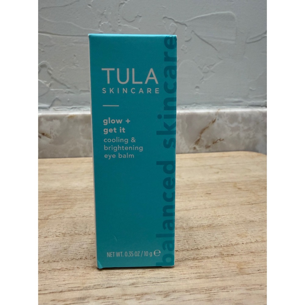 Tula Skincare Glow + Get It Cooling & Brightening Eye Balm 0.35oz 10g New in Box
